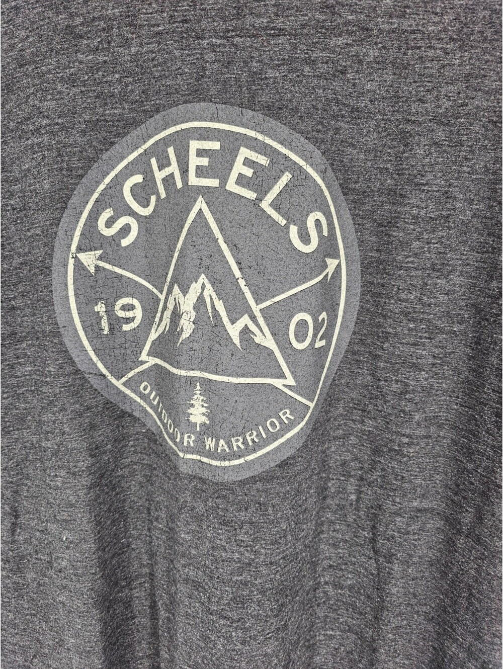 Scheels Blue 84 Women's Gray Logo Graphic Short Sleeve Round Neck Tee Size XXL - Picture 2 of 4